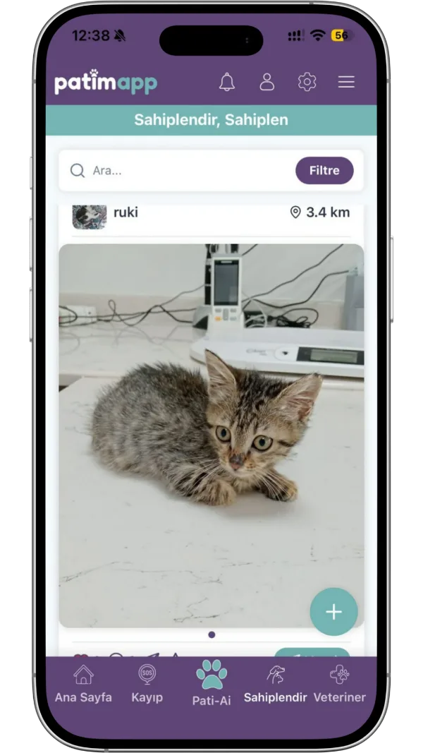 PatimApp uygulama ekranı